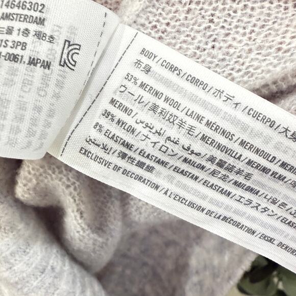 ABERCROMBIE & FITCH Merino Wool Blend Tank & Cardigan Set Size L Heather Grey - Picture 10 of 13